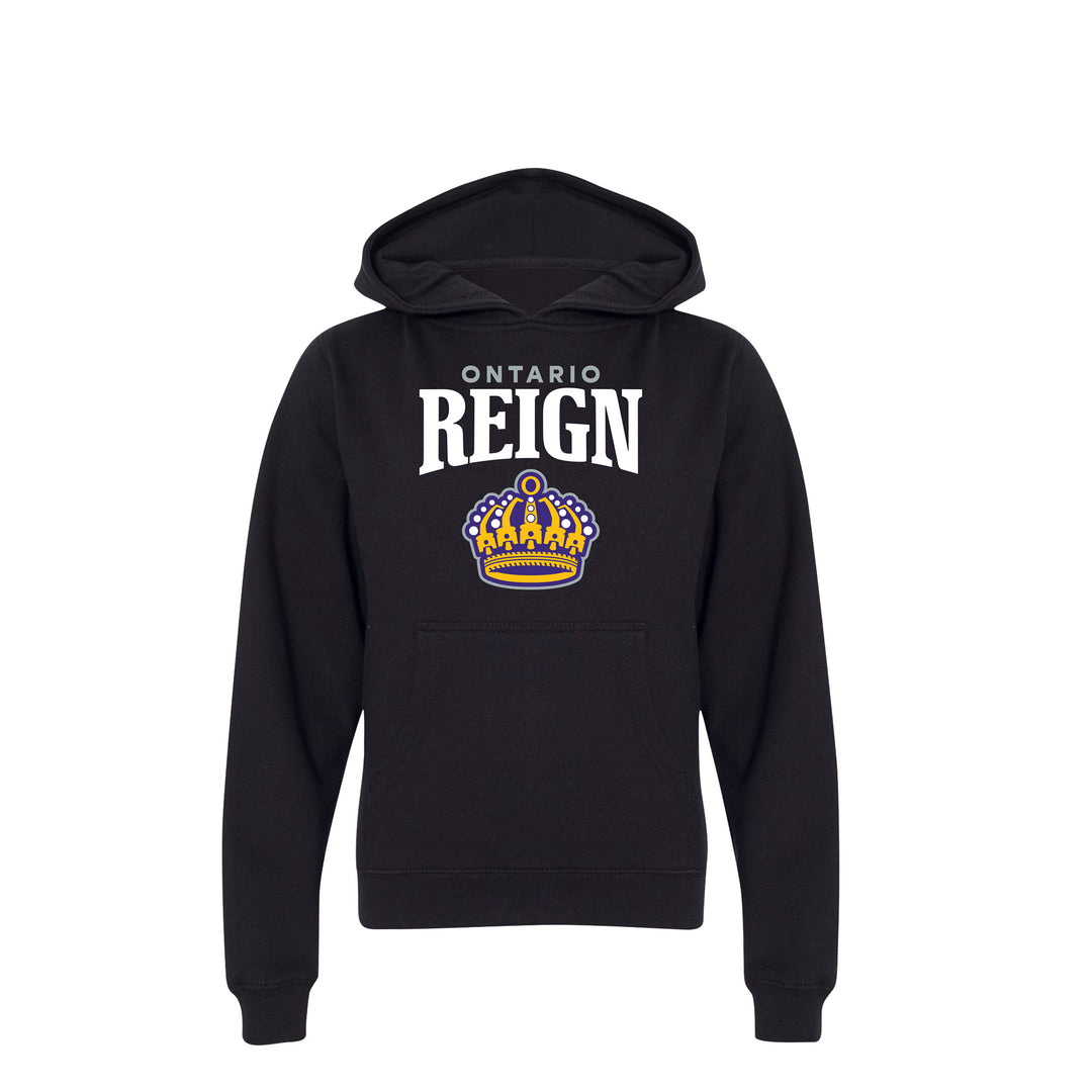 Wordmark Crown Kids Pullover Hood
