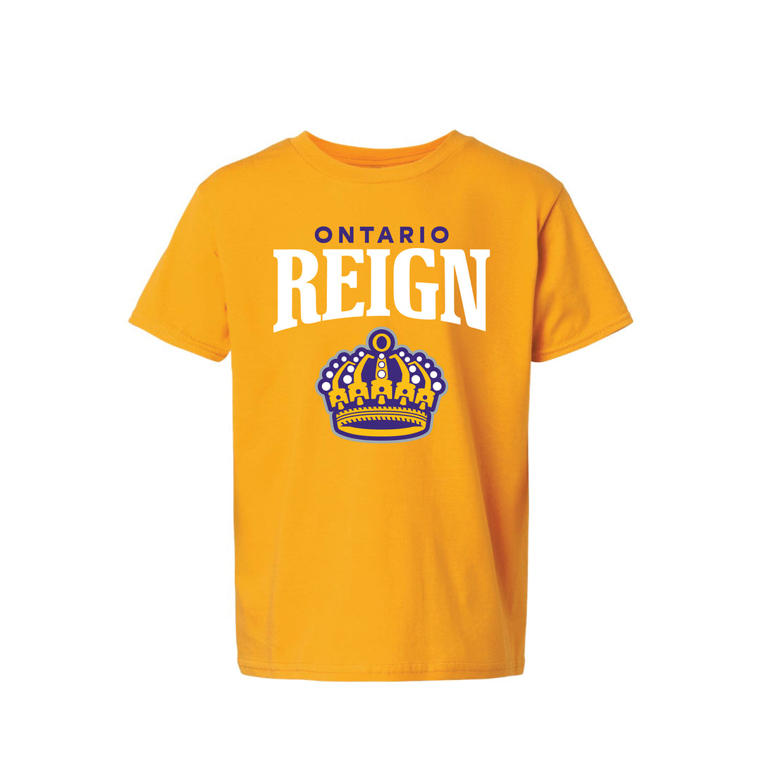 Front Wordmark Crown Kids Tee