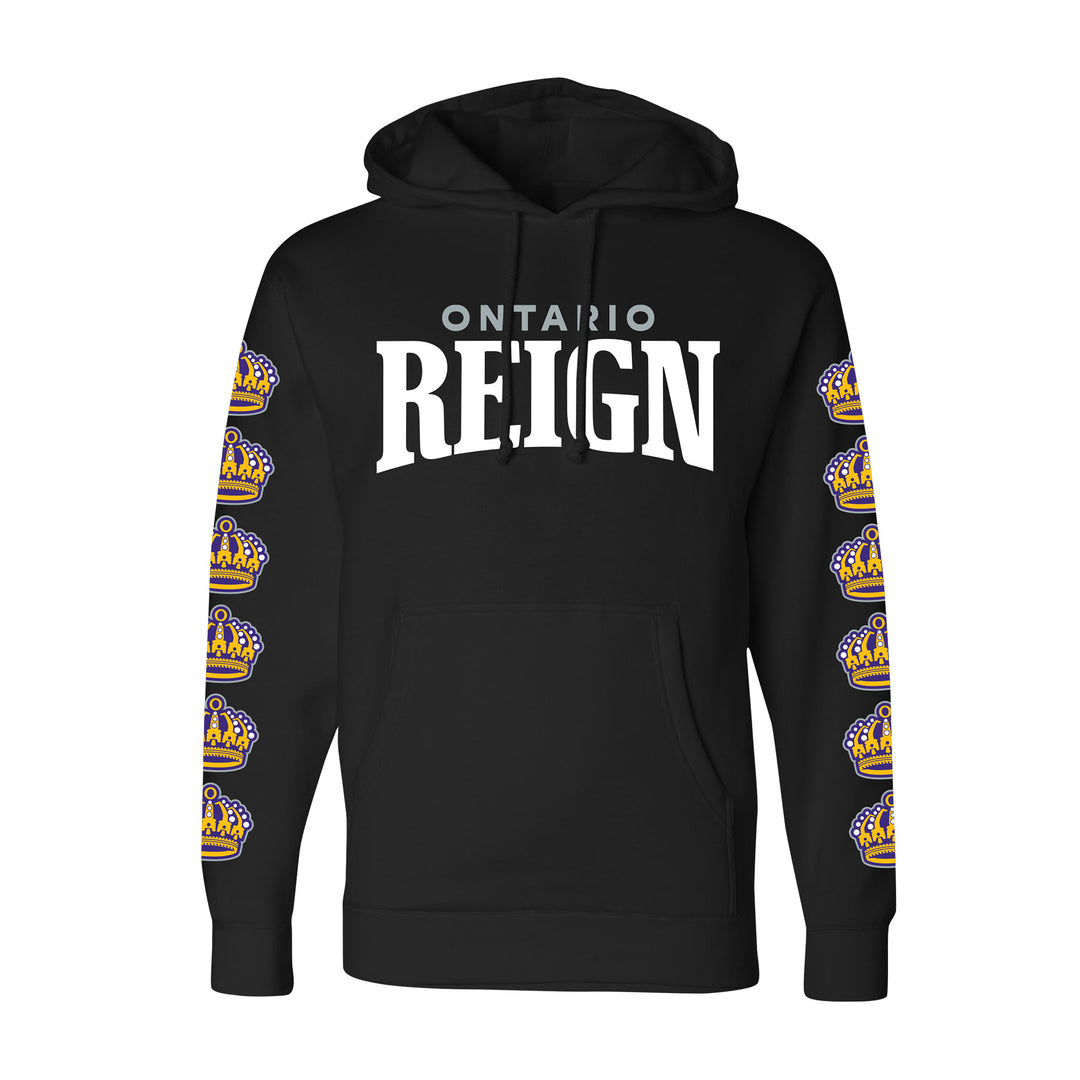 Wordmark Crown Arms Pullover Hood