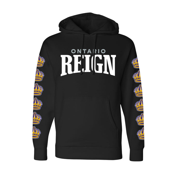 Wordmark Crown Arms Pullover Hood