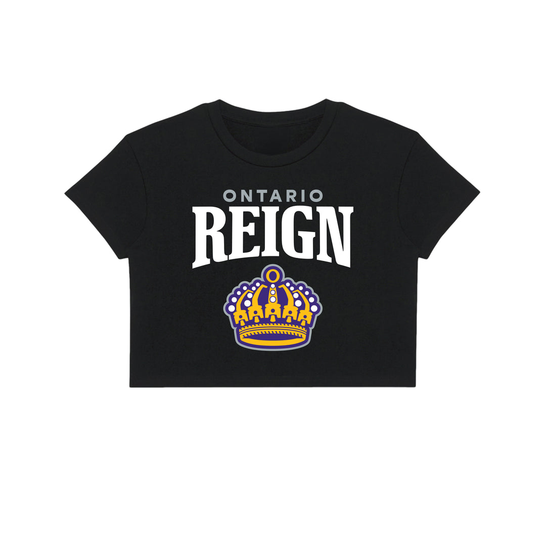 Front Wordmark Crown Womens Crop Tee