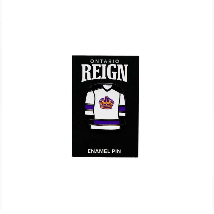 White Jersey Enamel Pin