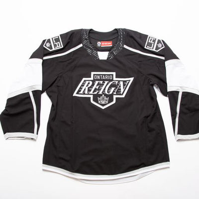 Ontario Reign Road Quicklite Authentic Jersey - BLACK