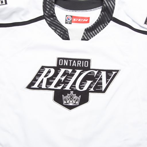 Ontario Reign Home Quicklite Authentic Jersey - WHITE